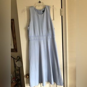 Sleeveless Blue A-Line Dress